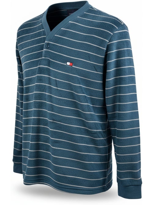 Pyjama Homme Hiver Polaire ULTRA Doux Z2655 - Kiabi