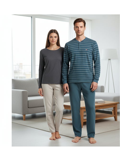 Pyjama Homme Hiver Polaire ULTRA Doux Z2655 - Kiabi