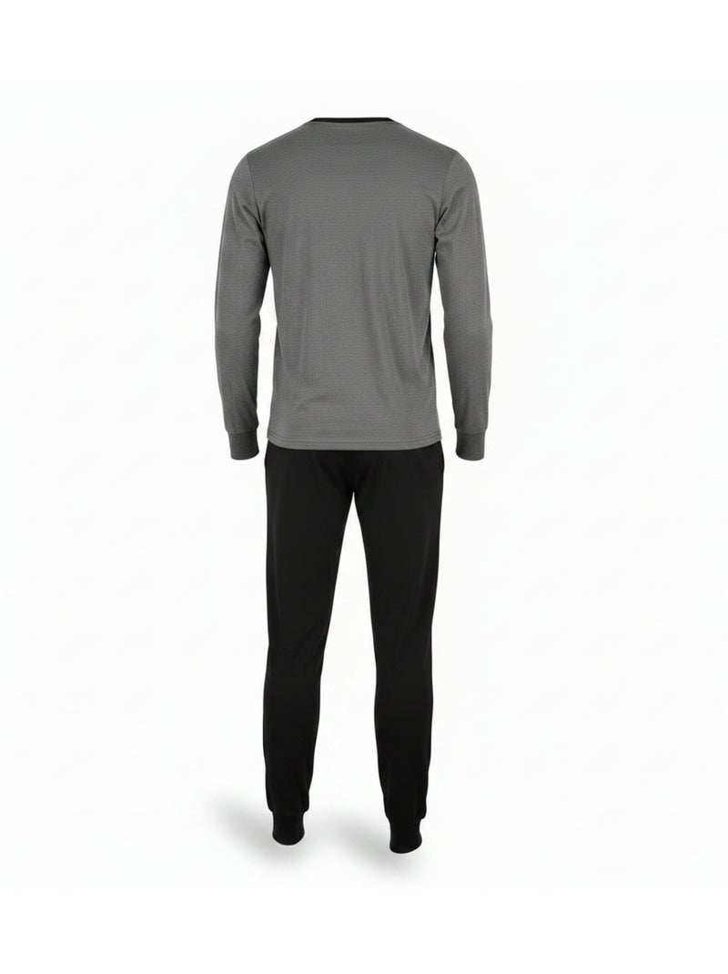 Pyjama Homme Long Sergio Tacchini Bleu anthracite - Kiabi