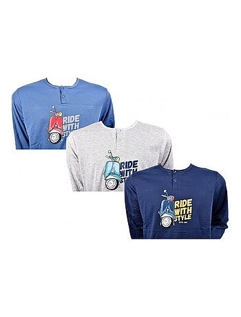 Pyjama Homme Long SWEET SECRET - Pack de 3