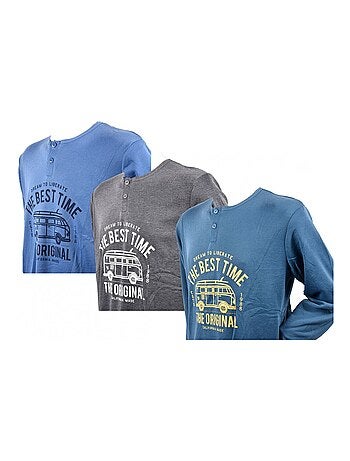 Pyjama Homme Long SWEET SECRET - Pack de 3