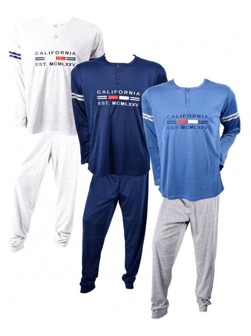Pyjama Homme Long SWEET SECRET - Kiabi Pyjama Homme Long SWEET SECRET - Kiabi