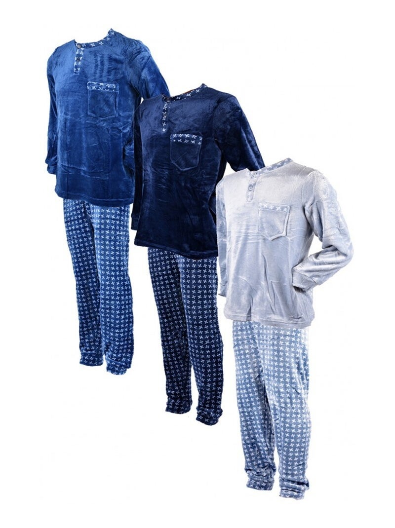 Pyjama Homme POLAIRE ECO Gris - Kiabi