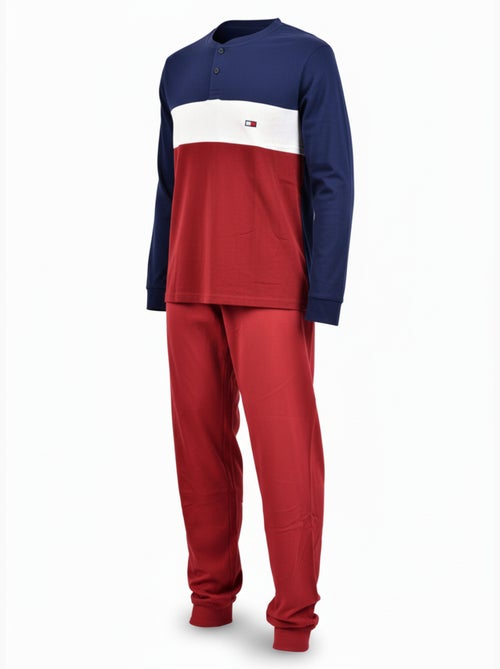Pyjama Homme Tricolore Microfibre Stretch C2520 - Kiabi