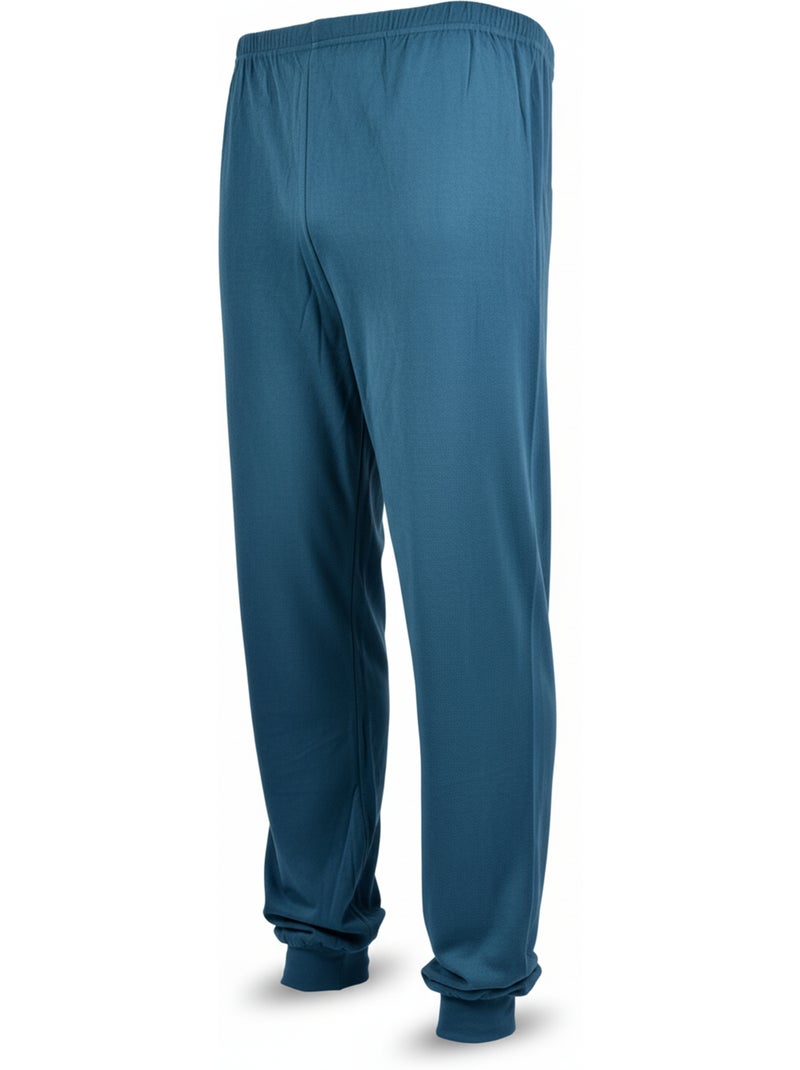 Pyjama Homme Tricolore Microfibre Stretch C2520 Vert - Kiabi