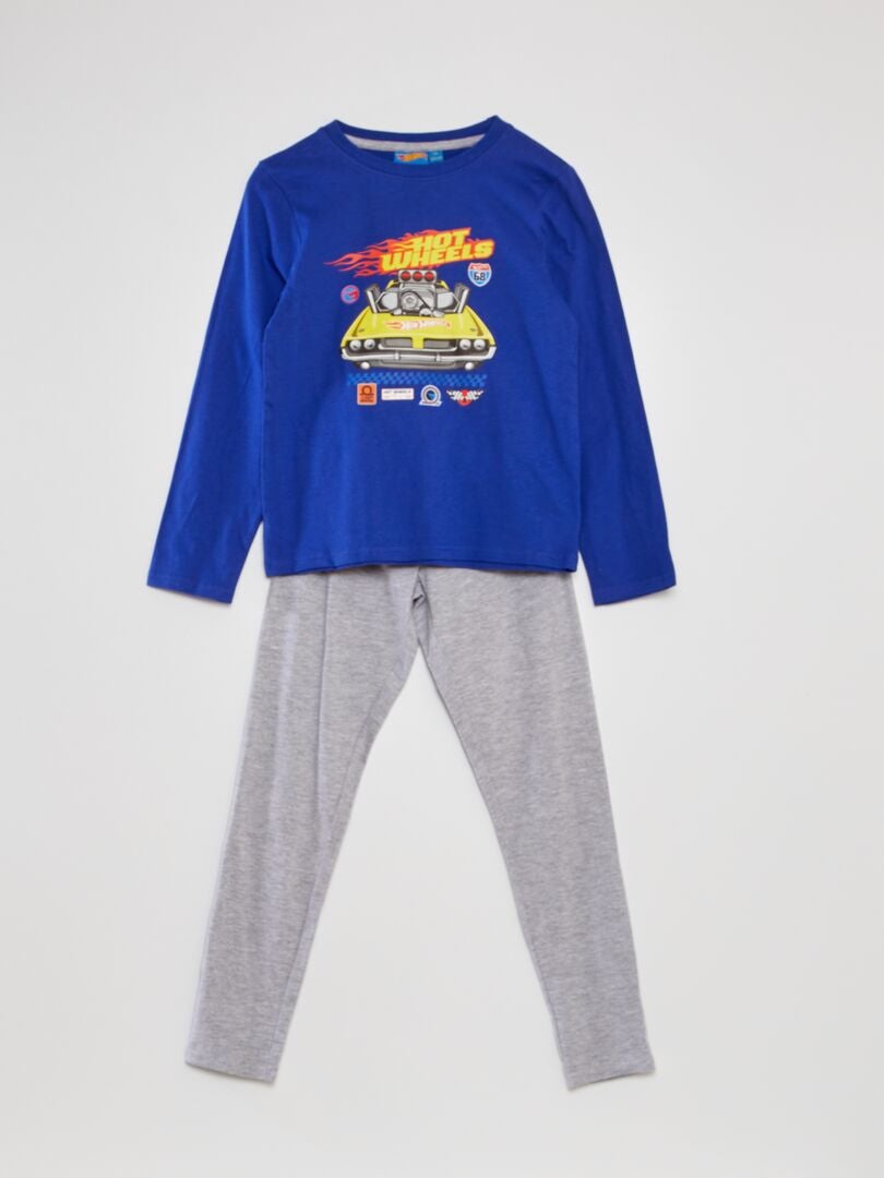 Pyjama 'Hot Whells' t-shirt + pantalon - 2 pièces Bleu - Kiabi