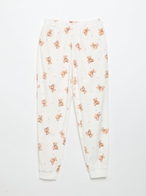 Pyjama imprimé 2 pièces - Sweat + pantalon - Kiabi Pyjama imprimé 2 pièces - Sweat + pantalon - Kiabi