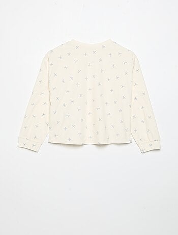 Pyjama imprimé 2 pièces - Sweat + pantalon
