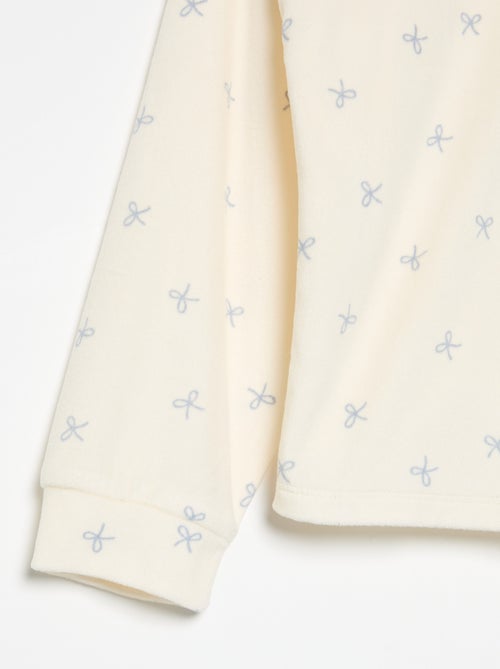 Pyjama imprimé 2 pièces - Sweat + pantalon - Kiabi
