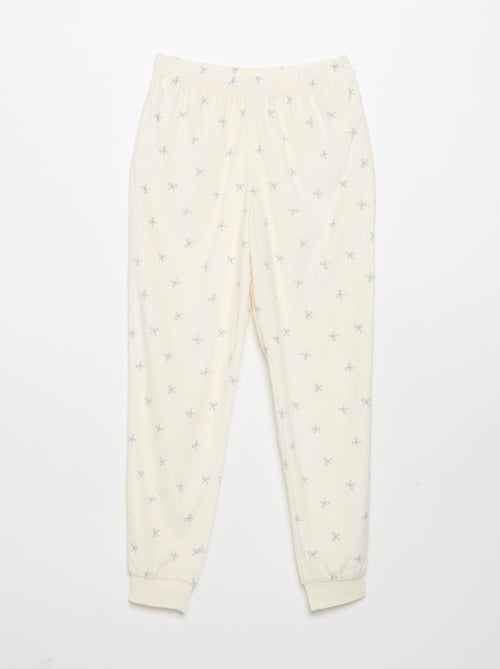 Pyjama imprimé 2 pièces - Sweat + pantalon - Kiabi