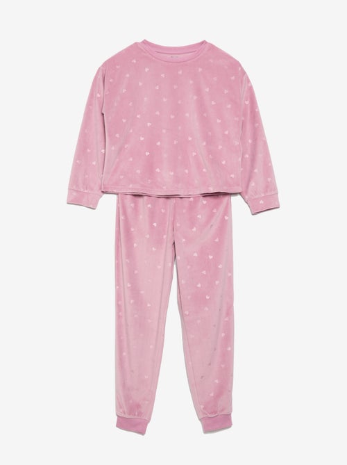 Pyjama imprimé 2 pièces - Sweat + pantalon - Kiabi