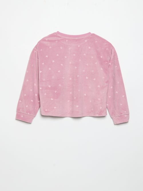 Pyjama imprimé 2 pièces - Sweat + pantalon - Kiabi