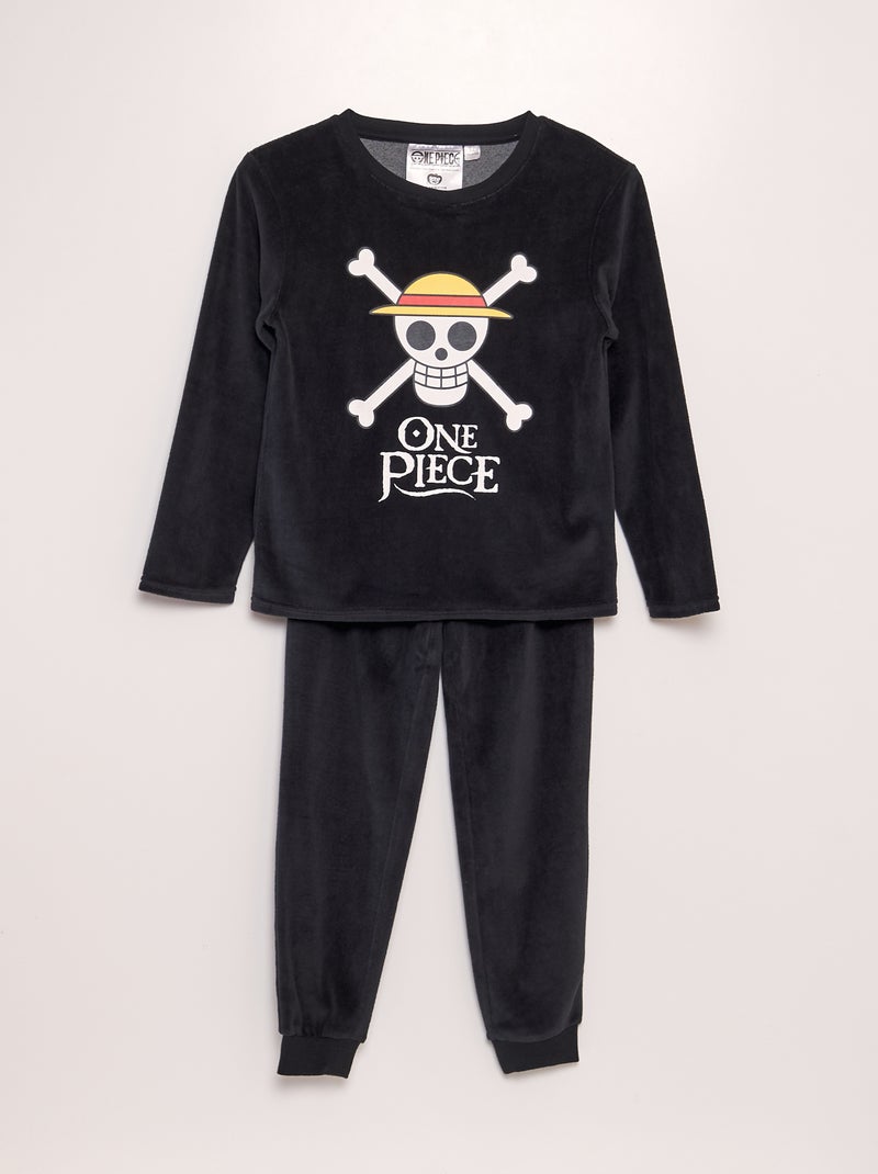 Pyjama in microfleece 'One Piece' - 2-delig GRIJS - Kiabi