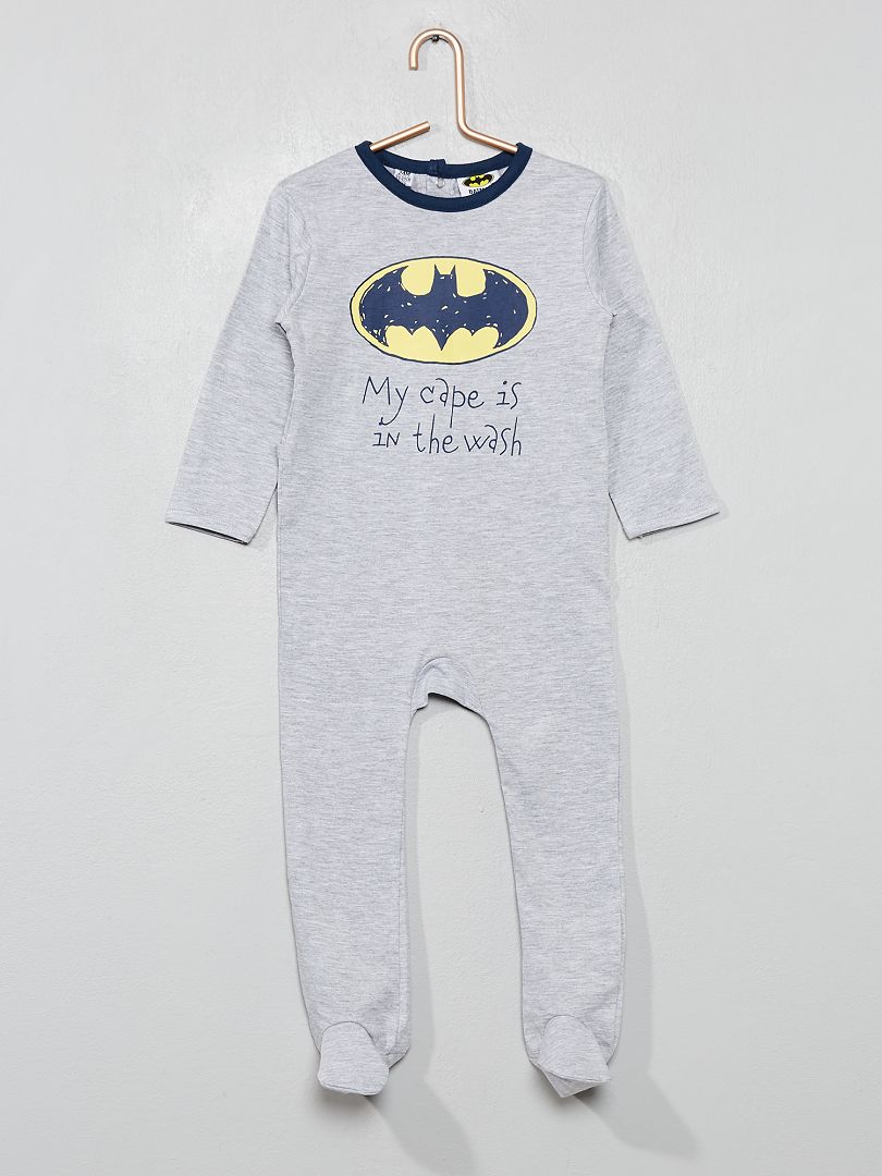 Pyjama jersey 'Batman' gris - Kiabi