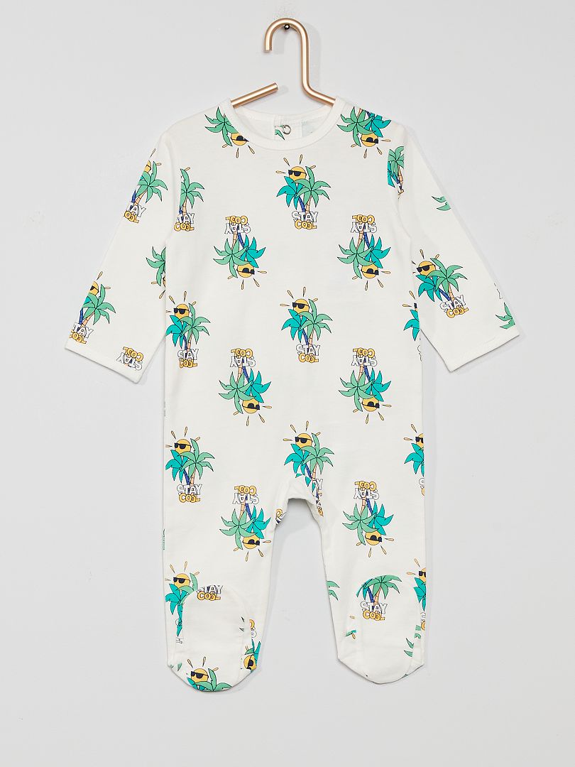 Pyjama jersey palmier - Kiabi