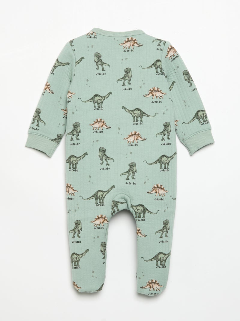 Pyjama 'Jurassic World' avec pieds Vert - Kiabi