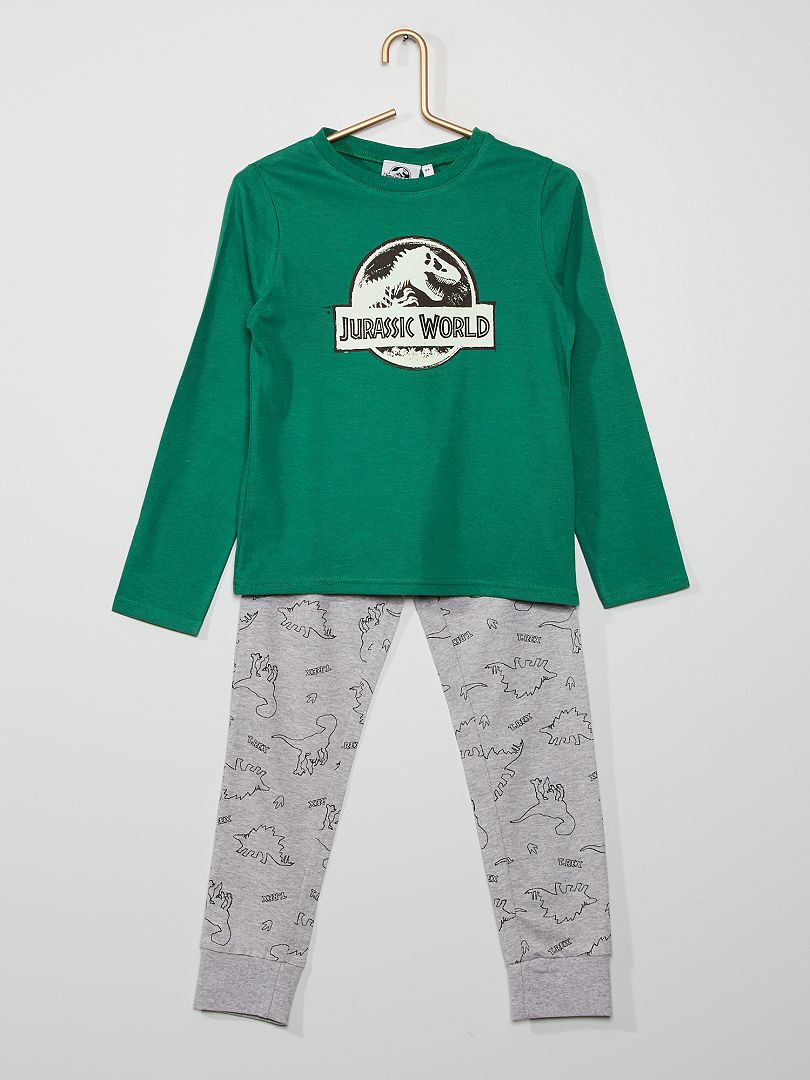 Pyjama 'Jurassic World' groen/GRIJS - Kiabi