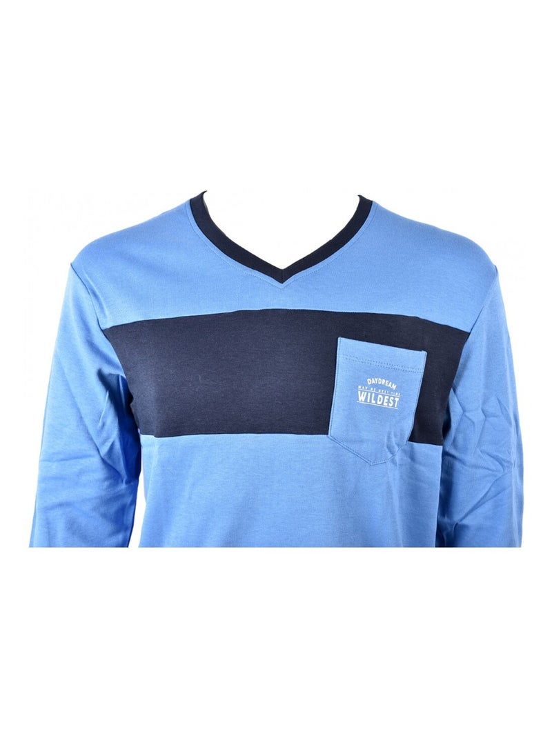 Pyjama katoen Blauw - Kiabi