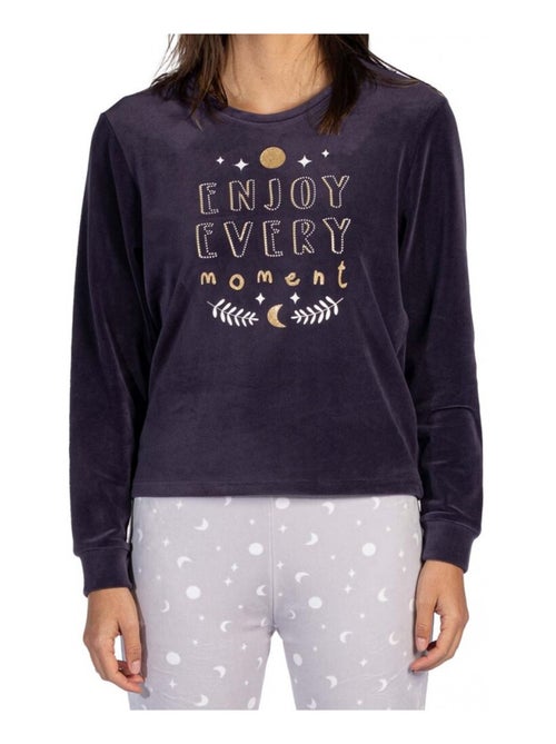 Pyjama katoenen MELISSA BROWN - Kiabi Pyjama katoenen MELISSA BROWN - Kiabi