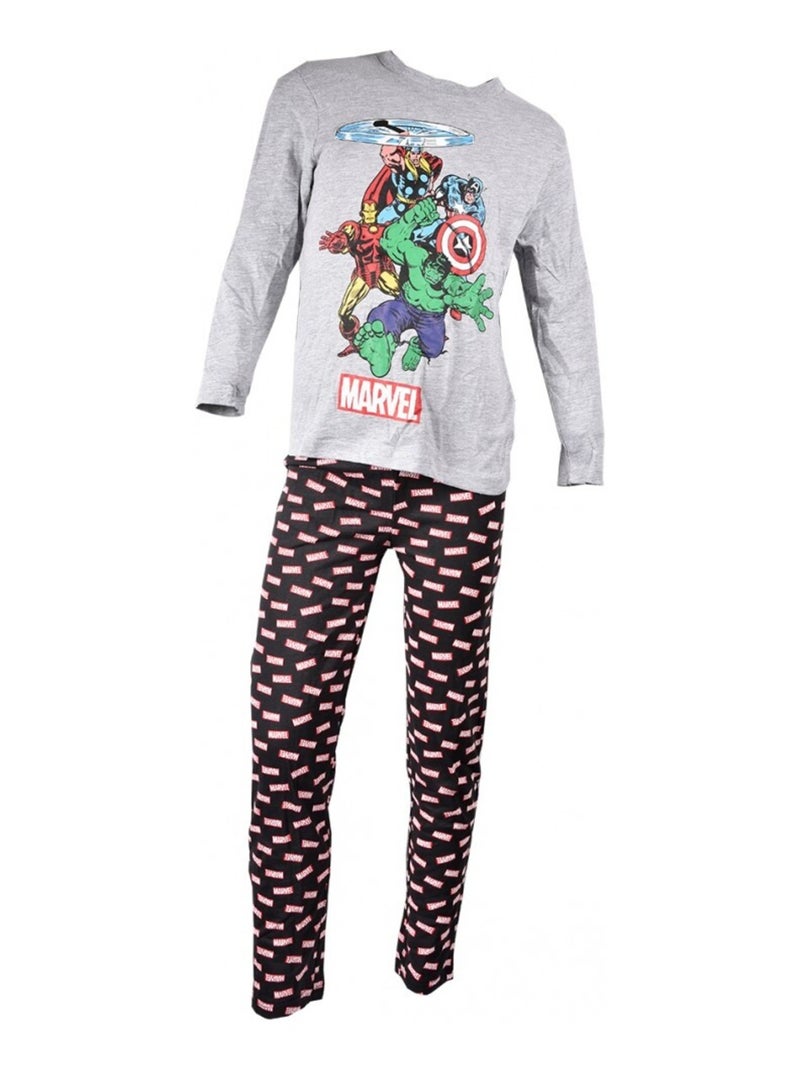 Pyjama kinderen LICENCE AVENGERS katoen - Set van 2 Multicolor - Kiabi