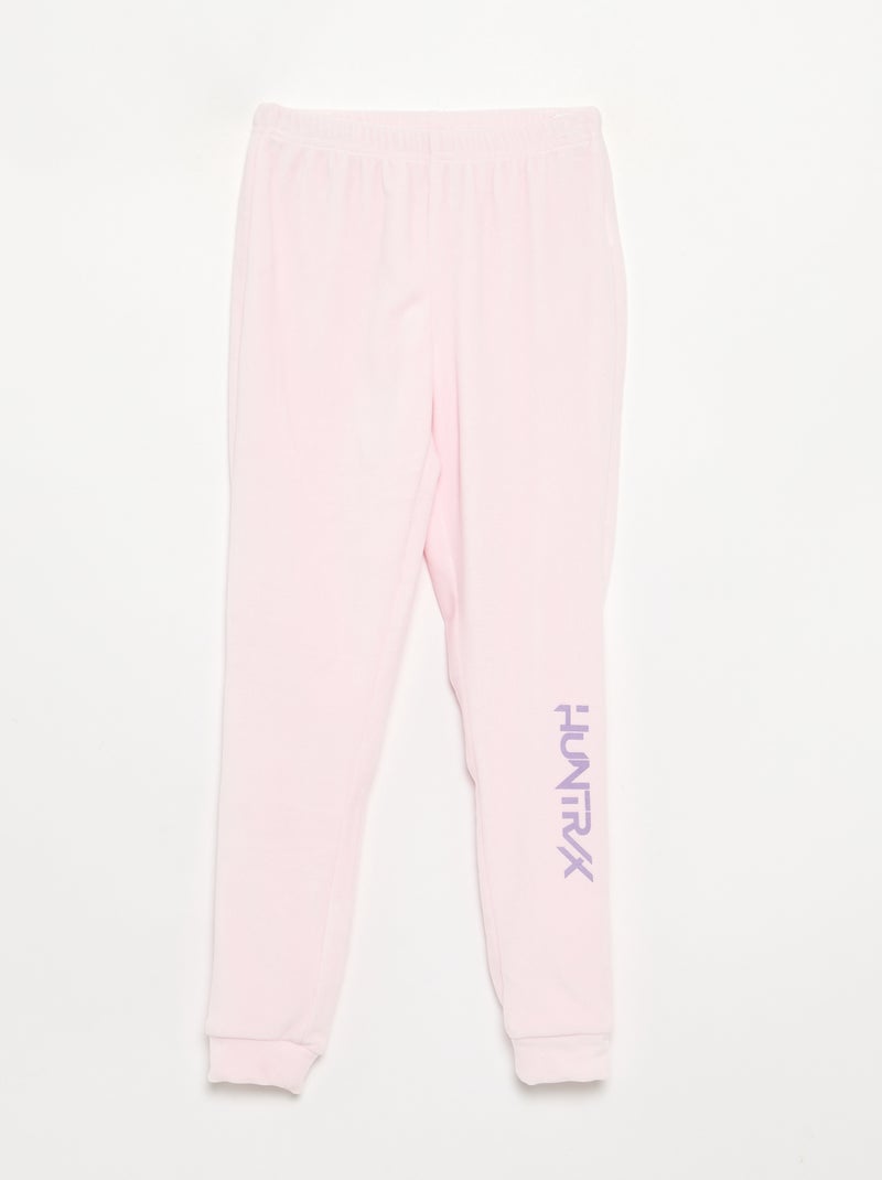 Pyjama 'KPop Demon Hunters' 2 pièces - T-shirt à manches longues + pantalon Rose - Kiabi