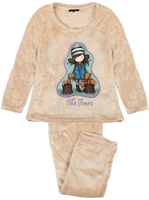 Pyjama lange mouwen broek corel the foxes bruin - Kiabi
