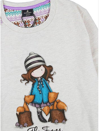 Pyjama lange mouwen broek felpa the foxes ivoor