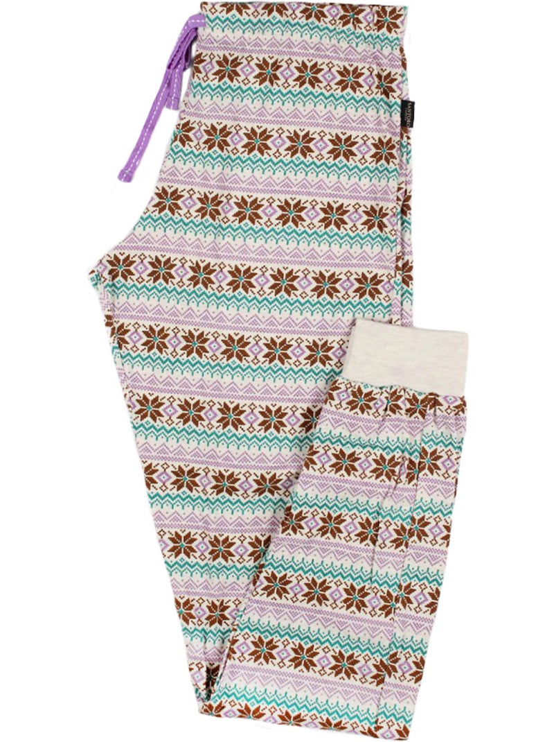 Pyjama lange mouwen broek felpa the foxes ivoor Ecru - Kiabi