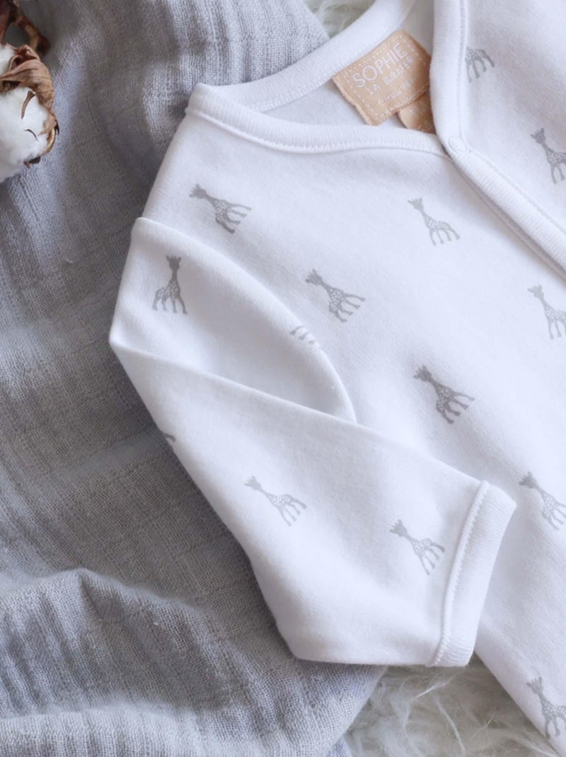 Pyjama léger blanc Sophie la girafe (3 mois) Blanc - Kiabi