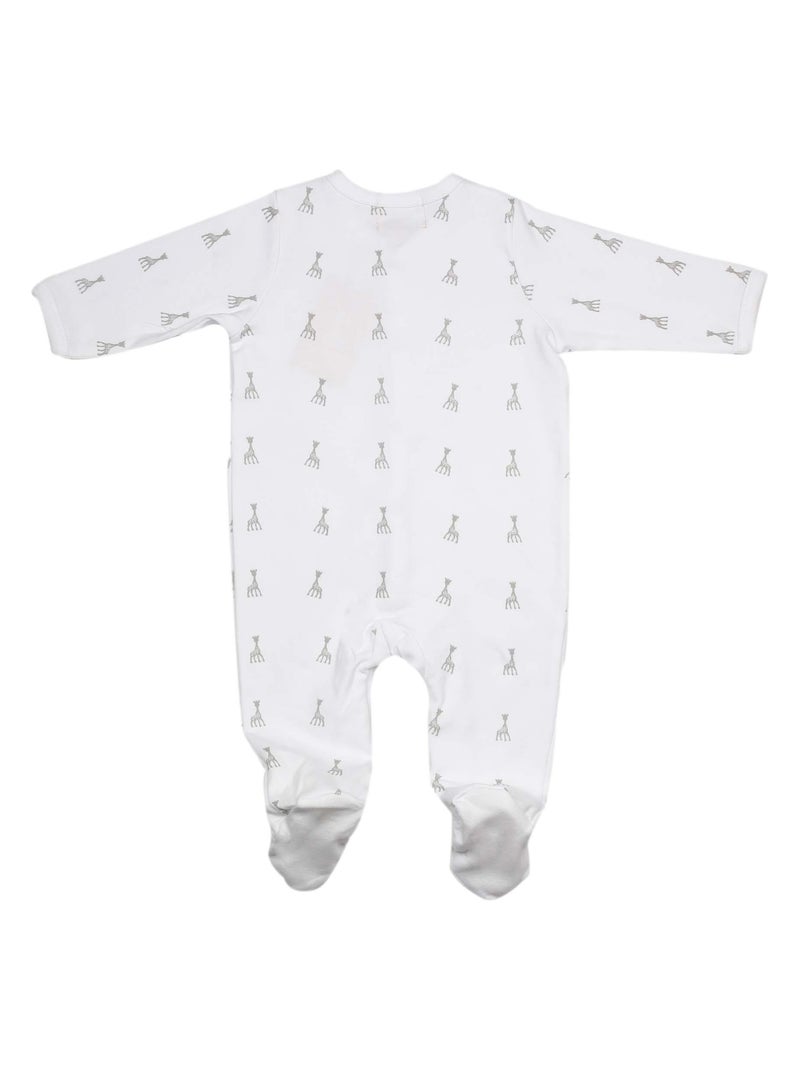 Pyjama léger blanc Sophie la girafe (3 mois) Blanc - Kiabi
