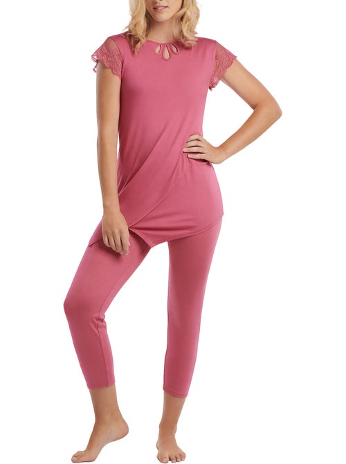 Pyjama legging tuniek slipe mouwen juliette - Kiabi