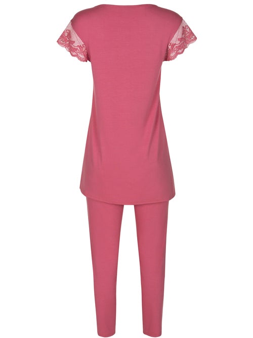 Pyjama leggings tunique manches courtes juliette - Kiabi Pyjama leggings tunique manches courtes juliette - Kiabi