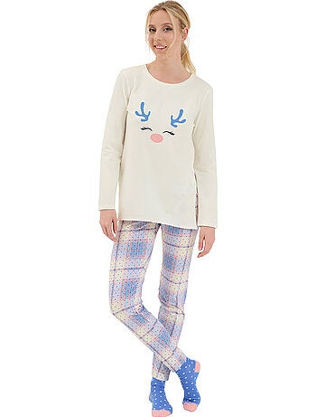 Pyjama leggings tunique manches longues holiday