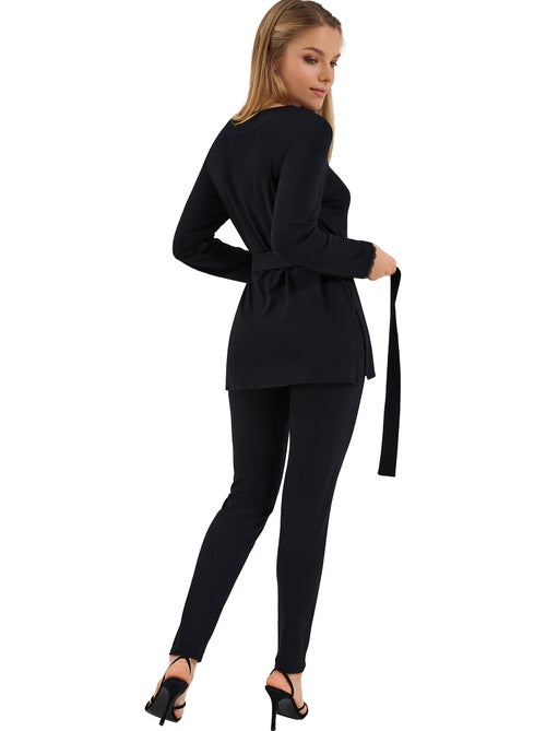 Pyjama leggings tunique manches longues sympathy - Kiabi Pyjama leggings tunique manches longues sympathy - Kiabi