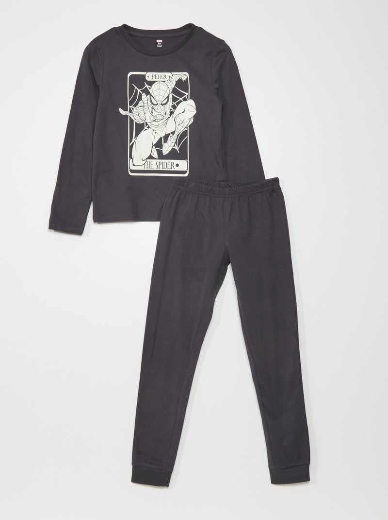 Pyjama long - 'Spiderman' - 2 pièces - Halloween Noir - Kiabi
