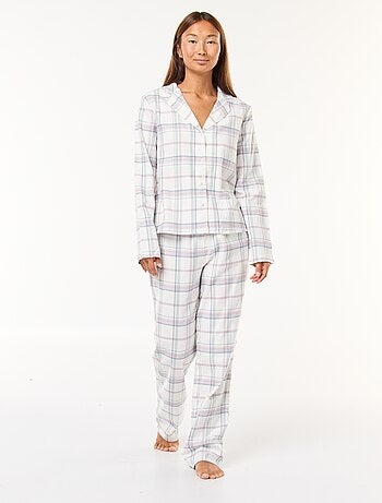 Pyjama long 2 pièces chemisier + pantalon - 2 pièces