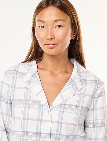 Pyjama long 2 pièces chemisier + pantalon - 2 pièces