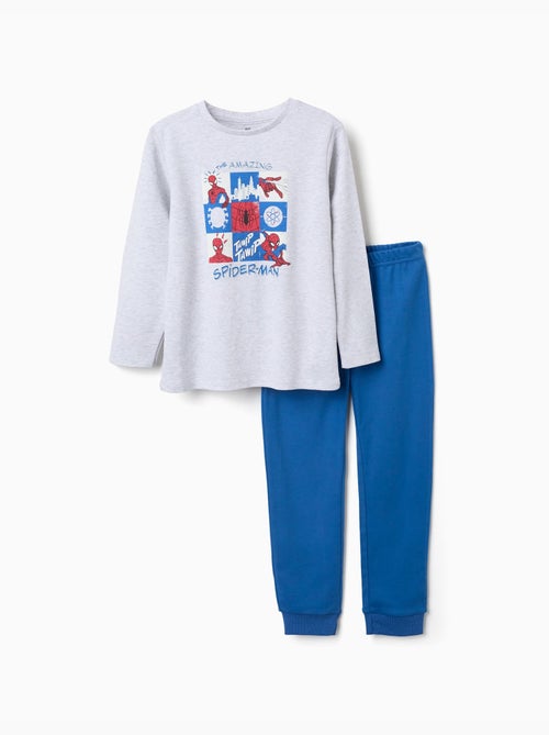 Pyjama long avec imprimé Spider-Man qui brille dans le noir - Kiabi