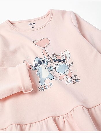 Pyjama long avec imprimé stitch qui brille dans le noir