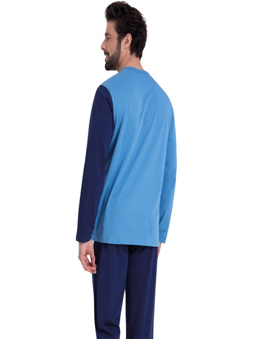 Pyjama long col rond homme ecopack athena - Kiabi Pyjama long col rond homme ecopack athena - Kiabi
