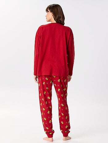 Pyjama long de Noël 'Le Grinch' - 2 pièces