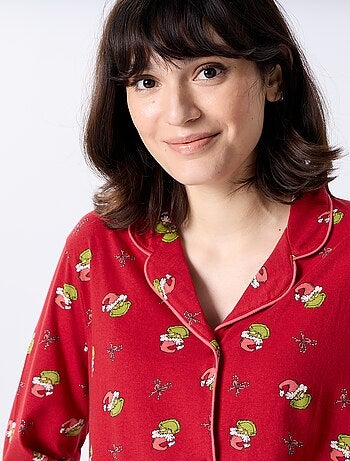 Pyjama long de Noël 'Le Grinch' - 2 pièces