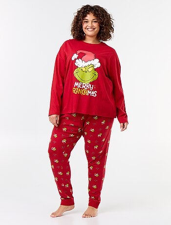 Pyjama long de Noël 'Le Grinch' - 2 pièces