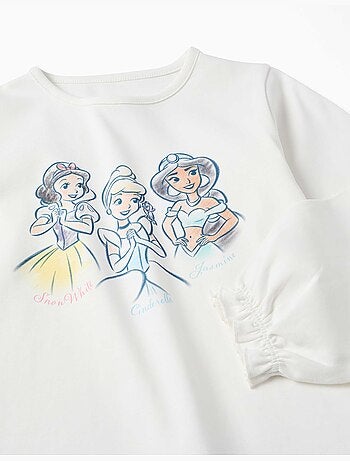 Pyjama long en coton avec princesses disney