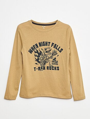 Pyjama long en jersey avec imprimé - 2 pièces