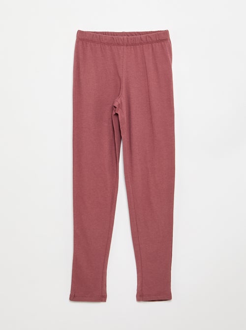 Pyjama long en jersey de coton - 2 pièces - Kiabi