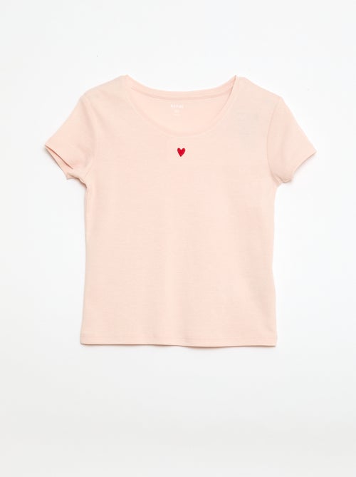 Pyjama long en popeline - 2 pièces - Kiabi