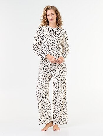 Pyjama long en velours côtelé - 2 pièces