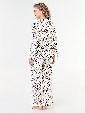 Pyjama long en velours côtelé - 2 pièces
