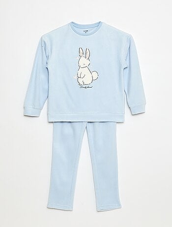 Pyjama long et chaud à motif